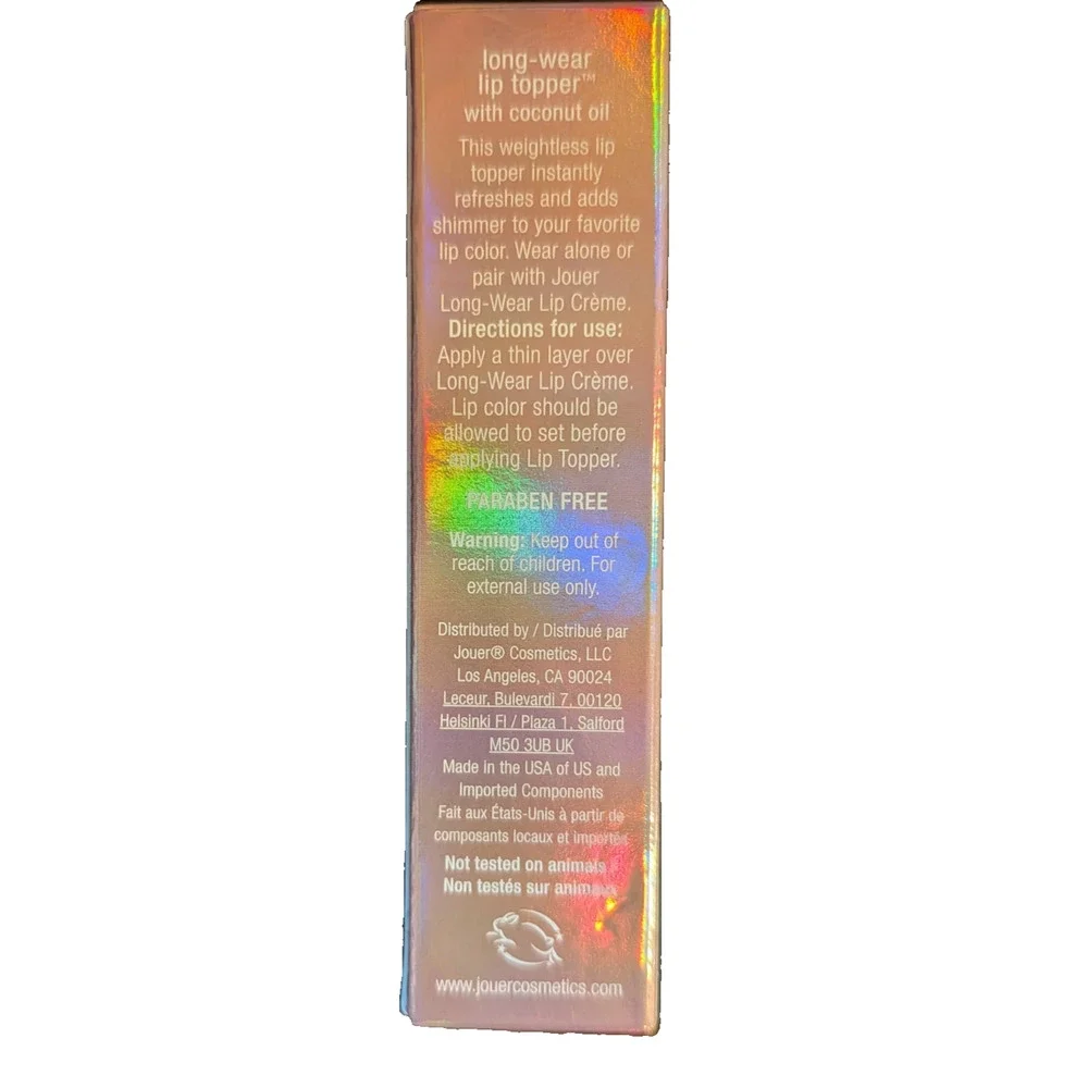 Jouer Molton Gold Long-Wear Shimmer Lip Topper w/ Coconut Oil 5.9mL /0.20 fl oz